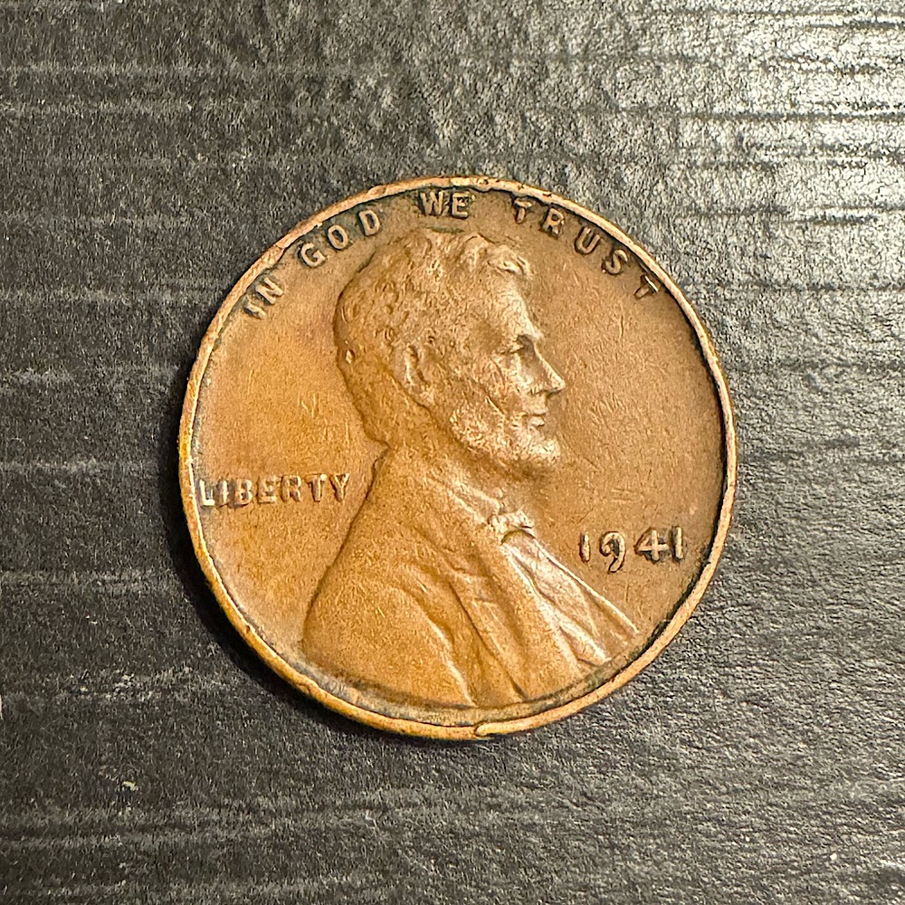 1941 No Mint Mark Wheat Penny